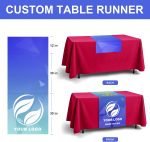 Custom Table Runner with Business Logo, Personalized Table Runner with Your Photo/Text/Logo for Trade Shows, Events, Birthday, Wedding (13" X 72") - Image 3