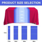 Custom Table Runner with Business Logo, Personalized Table Runner with Your Photo/Text/Logo for Trade Shows, Events, Birthday, Wedding (13" X 72") - Image 4