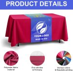 Custom Table Runner with Business Logo, Personalized Table Runner with Your Photo/Text/Logo for Trade Shows, Events, Birthday, Wedding (13" X 72") - Image 5