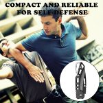 3 Pack Pocket Knife Set, Folding Knife with Keychain | Self Defense Knife for Women & Men, Stainless Steel, Small Sharp, Carabiner Knife for Outdoor Camping Hiking Mens Gift - Image 7