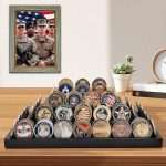 Challenge Coin Display Holder, 5-Tier Solid Wood Stand Holds 60 Coins | Military Coin Rack with Non-Slip Base, Ready-to-Use No Assembly, Challenge Coin Display Case for Collectors - Image 6