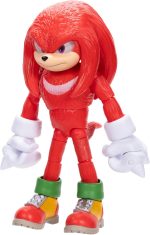 Sonic 3 Movie Action Figures 5-Inch Knuckles Collector Toy Figure, Highly Articulated for Boys Girls - Officially Licensed Sonic The Hedgehog 3 Movie Product - Image 4