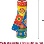 Schylling Classic Tin Kaleidoscope - Fun, Colorful Pattern-Changing Toy - Durable Tin with Multicolored Beads - Ages 3 and Up - One Piece - Image 5