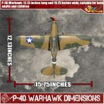 LEAMBE RC Plane 4 Channel Remote Control Airplane - Ready to Fly P-40 Warhawk RC Airplane for Beginners Adult with Xpilot Stabilization System & One Key Aerobatic - Image 7