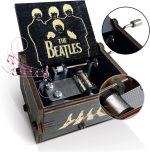 veratwo The Beatles Gifts-Hand Crank Engraved Vintage Wooden Music Box | Music Fans Favorite Collection,Gift for Friends and Family Birthday/ Christmas /Valentine's Day - Image 4