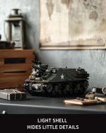 Nifeliz M7 Priest Tank Building Set, Military Series, NF10336 | WW2 Howitzer Army Vehicle Building Set for Adults, Collectible Army Display Model Set and Gift for Enthusiasts - Image 3