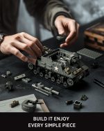 Nifeliz M7 Priest Tank Building Set, Military Series, NF10336 | WW2 Howitzer Army Vehicle Building Set for Adults, Collectible Army Display Model Set and Gift for Enthusiasts - Image 5