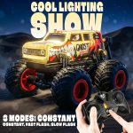 BEZGAR Dinosaur Monster Truck Toys & Yellow Remote Control Monster Truck - Image 7