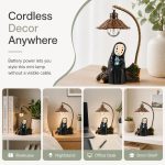 No Face Lamp Mini Resin Anime Night Light | No Face Cute Room Decor for Bedroom Shelf Office birthday, christmas, holiday,anime fans gift - Image 3