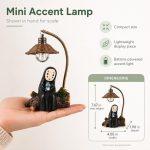 No Face Lamp Mini Resin Anime Night Light | No Face Cute Room Decor for Bedroom Shelf Office birthday, christmas, holiday,anime fans gift - Image 4