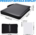 Portable 9-Pocket Trading Card Binder, Holds 1080 Cards with 60 Removable Double-Sided Sleeves, Baseball Card Binder Card Storage Organizer Album for Boys, Girls, Sports & Game Cards - Image 6
