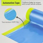 Tangibay Pre-Taped Masking Film for Painting - 22" x 66' Painters Plastic Sheeting with Automotive Paint Tape and Drape for Covering Cars, Walls, Windows and Furniture Protection (2 Rolls) - Image 6