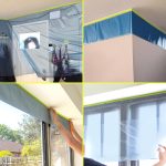 Tangibay Pre-Taped Masking Film for Painting - 22" x 66' Painters Plastic Sheeting with Automotive Paint Tape and Drape for Covering Cars, Walls, Windows and Furniture Protection (2 Rolls) - Image 7