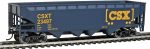 Walthers Trainline Offset Hopper-Ready to Run-CSX Transportation (Blue, Yellow; Boxcar Logo) 931-1425 HO Scale Model Railroad - Freight Model - Image 3