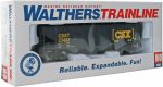 Walthers Trainline Offset Hopper-Ready to Run-CSX Transportation (Blue, Yellow; Boxcar Logo) 931-1425 HO Scale Model Railroad - Freight Model - Image 4