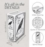 Steel Mill & Co. Ceramic Book-Shaped Vase, Little Women, The Raven (White) | Original Large Decorative Vases for Home Decor, Classic Gothic Bookshelf Decor, Unique Vase for Book Lovers - Image 9