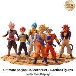 Anime PVC Action Figures 6PCS 6.5-8 Inch Dynamic Pose Collectible Statue Set for Fans Gift Display - Image 4