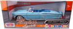 1958 Chevrolet Impala Convertible, Blue - Motormax Premium American 73267 - 1/24 Scale Diecast Model Car, unisex-children - Image 7