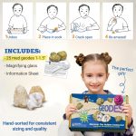 DANCING BEAR 25 Break Your Own Geodes, (Medium 1-1.5") 90% Hollow, Crack Open & Discover Amazing Surprise Crystals Inside! Educational Info and Instructions Included, Fun Party Favors & Prizes - Image 3