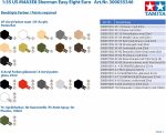 Tamiya 35346 1/35 US Medium Tank M4A3E8 Sherman Plastic Model Kit - Image 4