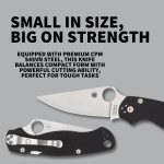 Spyderco Para Military 2 Folding Pocket Knife, PlainEdge | 8.26" Overall Length, 3.45" CPM S45VN Steel Blade, G-10 Handle, Compression, Full-Flat Grind - Image 4