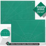 Density-upgraded 24" x 36" Large Self Healing Sewing Mat, Idemeet Rotary Cutting Mat 5-Ply Cut Board for Crafts Hobby Project, Scale Size 24" x 36", A1, Green - Image 3