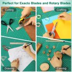 Density-upgraded 24" x 36" Large Self Healing Sewing Mat, Idemeet Rotary Cutting Mat 5-Ply Cut Board for Crafts Hobby Project, Scale Size 24" x 36", A1, Green - Image 7