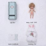 Reborn Baby Doll 10 Inch – Realistic Full Vinyl Bunny Girl with Blonde Hair & Purple Eyes – Soft Collectible Toy Gift for Girls - Image 5