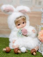 Reborn Baby Doll 10 Inch – Realistic Full Vinyl Bunny Girl with Blonde Hair & Purple Eyes – Soft Collectible Toy Gift for Girls - Image 8