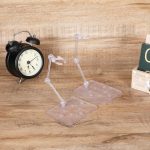 2 Pack Action Figure Stand Assembly Action Figure Display Holder Base Doll Model Support Stand for 3.75" and 6" Figures or Effects Clear 1/144 HG/RG Model Toy - Image 7