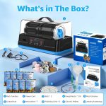 K4 Quiet Rock Tumbler Kit for Adults, 7LB Large Dual-Barrel | Professional Brushless Polisher with Noise-Reducing Cover, Complete Kit, STEM Gift For All Ages - Image 8