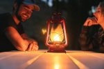 Stansport Hurricane Lantern – Classic Metal Kerosene Oil Lamp with Glass Globe and Adjustable Wick – Portable Emergency Lighting & Decorative Indoor/Outdoor Camping Lantern, Red - Image 9