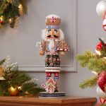 Kurt Adler 16-Inch Wooden Gingerbread Christmas Nutcracker (Color May Vary),Brown/Beige - Image 7