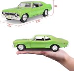 Maisto 1:24 Scale 1970 Chevrolet Nova SS Diecast Vehicle (Colors May Vary) , Green - Image 3