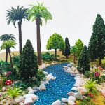 42Pcs Diorama Supplies Kit, Model Trees, Miniature Palm Trees, Architecture Tree, Decorative Sand, Stone, Grass, Moss Stick,Scenery Basing Material Kit for DIY Craft, Model Train Scenery - Image 5