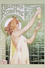 Set of 3 Vintage Absinthe Advertising Posters French Belle Epoque Art Nouveau Liquor Prints 16x24 Inch - Image 3