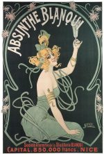 Set of 3 Vintage Absinthe Advertising Posters French Belle Epoque Art Nouveau Liquor Prints 16x24 Inch - Image 4