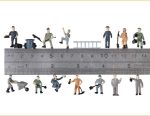 Acxico 25pcs Simulation Train Track Railroad Worker Model People Figures with Tools 1:87 HO Scale for Miniature Scenes - Image 4
