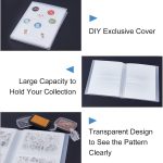 GLOBLELAND 80 Pockets Clear Stamps Storage Album Cut Dies Storage Bag Embossing Folder Keeper Cards Folder Bag for DIY Scrapbooking Arts Crafts Collecting 5.11x7inch - Image 8