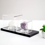 Acrylic Geodes Rocks 3 Peg Display Stands Support Holder Box, 3in | Clear Acrylic Display Case Easel Holder Box for Agate Slices Crystals Minerals Slab Fossil Coral Small Collectibles - Image 5