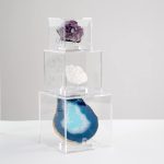 Acrylic Geodes Rocks 3 Peg Display Stands Support Holder Box, 3in | Clear Acrylic Display Case Easel Holder Box for Agate Slices Crystals Minerals Slab Fossil Coral Small Collectibles - Image 6