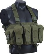 7 Pockets Tactical Chest Rig Vest Adjustable Chest Rigs Tactical with Mag Pouch X Harness for Men Women - Image 3