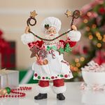 Kurt Adler Fabriche Christmas Chef Santa Figurine, 12-Inch - Image 3