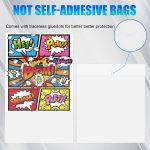 YixangDD 200 Pack Current Comic Book Bags and Boards, 6.87" x 10.5" | Clear Comic Book Sleeves, Acid-Free Thick Comic Backing Boards for Collectible Book Storage - Image 5