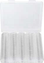 MUQING 240 PCS 30mm 5 Size Plastic Coin Capsule Holder | Protect Gasket Coin Case for Collectors, Round Coin Collecting Supplies with Storage Box - Image 4