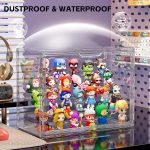 Clear Acrylic Display Case for Collectibles 4 Layer Hobby Figure Display Case Box with Shelves Stackable Figurine Display Boxes for Funko Pop Mart Labubu Model, 2 Pack - Image 5