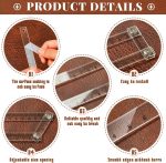 Kajaia Acrylic Leather Stamping Tools Leather Stamp Guide Leathercraft Supplies, 5.91 x 2.05 x 0.08 Inches - Image 5