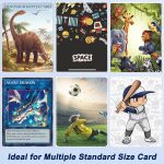 500 Counts Card Sleeves for Trading Cards, Soft Penny Card Sleeves Clear Plastic Card Protectors Fit for Baseball Card, Sports Cards, MTG Game Card Standard Cards - Image 6