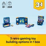 LEGO Creator 3 in 1 Retro Gaming Console Building Toy for Boys & Girls - Kids Build a Console, Mini Arcade Game, or Mini Computer - Gift Idea for Gaming Fans, Ages 8+ - 31380 - Image 3