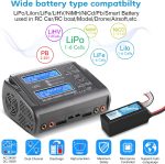 LiPo Battery Charger Dual 10A RC Fast Balance Battery Charger Discharger | RC Car Drone Chargers for 1S-6S LiPo Li-ion Life LiHV 1S-15S NiCd NiMH 2-20V PB Smart Batteries - Image 3